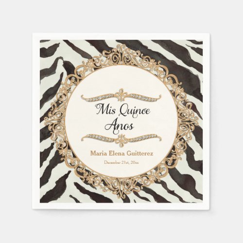 Mis Quince Anos Birthday Party Celebration Decor Napkins