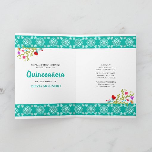 Mis Quince Anos Floral Champagne Quinceanera Party Invitation | Zazzle