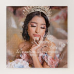 Mis Quince Anos Quinceanera photo 15th Birthday Jigsaw Puzzle<br><div class="desc">Mis Quince Anos Quinceanera photo 15th Birthday jigsaw puzzle</div>