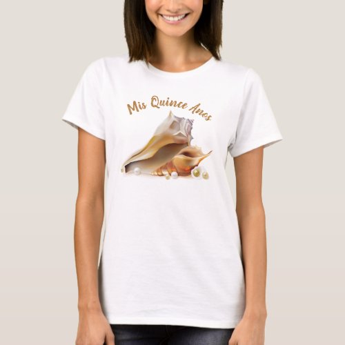 Mis Quince Anos Seashells Graphic T_Shirt