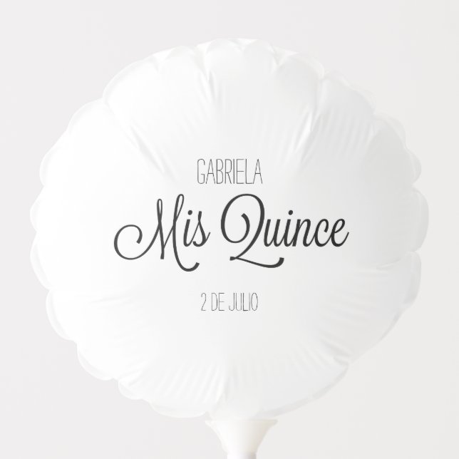 Mis Quince Balloon- Personalize for your event Balloon (Front)