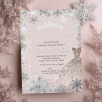 Mis Quince Blush Winter Snowflake Quinceanera