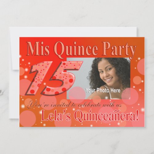 Mis Quince I Photo Party Invitation