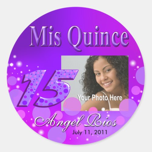 Mis Quince I Photo Party Sticker