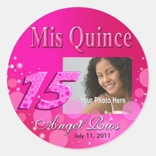 Mis Quince I Photo Party Sticker