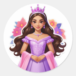 Mis Quince, Mis Reglas!" (Quinceañera) Classic Round Sticker