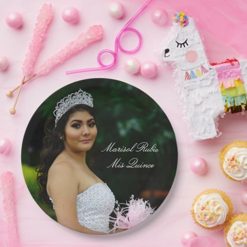 Mis Quince Paper Plate