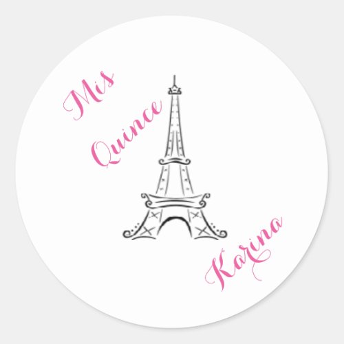 Mis Quince _ Paris _ stickers _ Customize