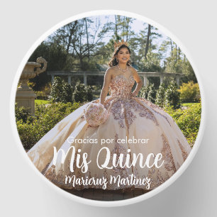 Mis Quince Photo Candle Favor Gracias Por Celebrar Mini Candle Favors