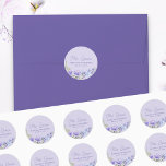 Mis Quince Purple Peri Floral Quinceanera Stickers<br><div class="desc">Mis Quince stickers to use as envelope seals, favor labels etc. Perfect for your purple quinceanera, although these are template stickers which you can edit to suit any occasion. Floral design with flowers in shades of purple lilac lavender blue. Please browse my Purple Peri Floral collection for co-ordinating invitations, stationery...</div>