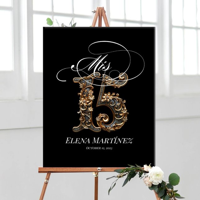 Mis Quince Quinceanera welcome sign foam board (Creator Uploaded)