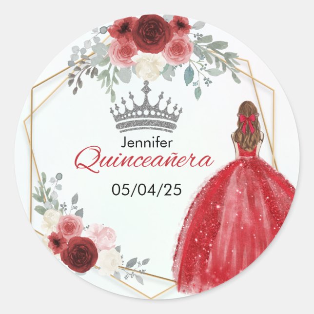 mis quince stickers (Front)