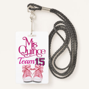 Mis Quince Team 15 Badge - See Back