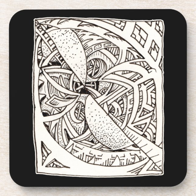 Mis-spliced Beverage Coaster (Front)