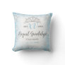 Mis XV Winter Wonderland Quinceañera Crown Pillow