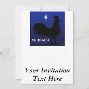 Misa Del Gallo Invitation
