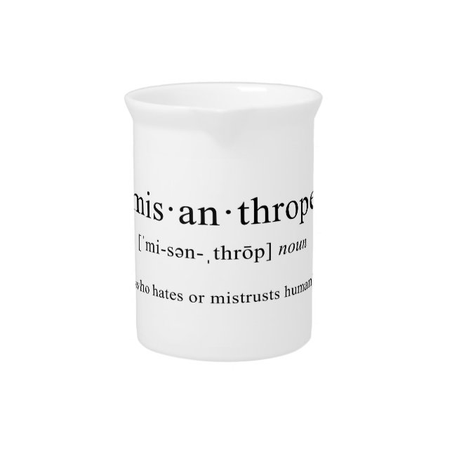 Misanthrope [Definition] Drink Pitcher (Front)