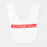Misanthrope Stamp Baby Bib