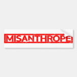 Misanthrope Stamp Bumper Sticker