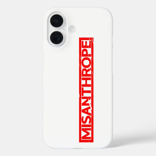 Misanthrope Stamp Case-Mate iPhone Case (Back)