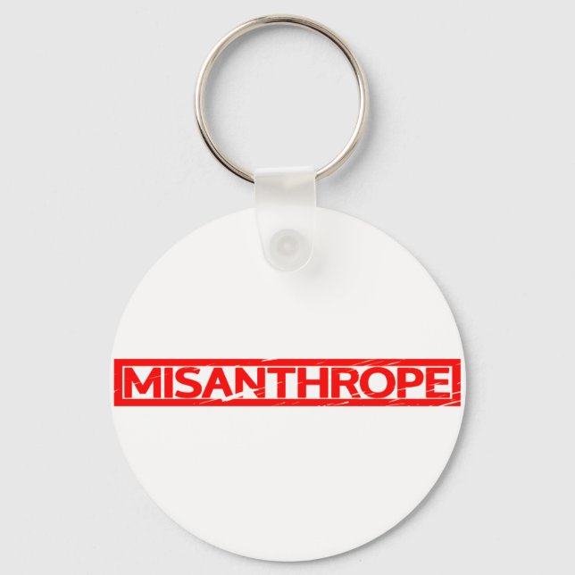 Misanthrope Stamp Keychain (Front)