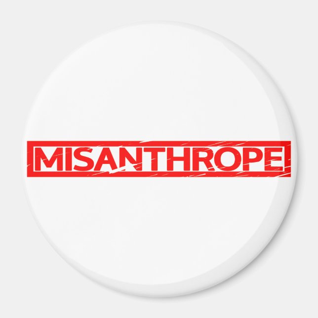 Misanthrope Stamp Magnet (Front)