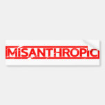 Misanthropic Stamp Bumper Sticker