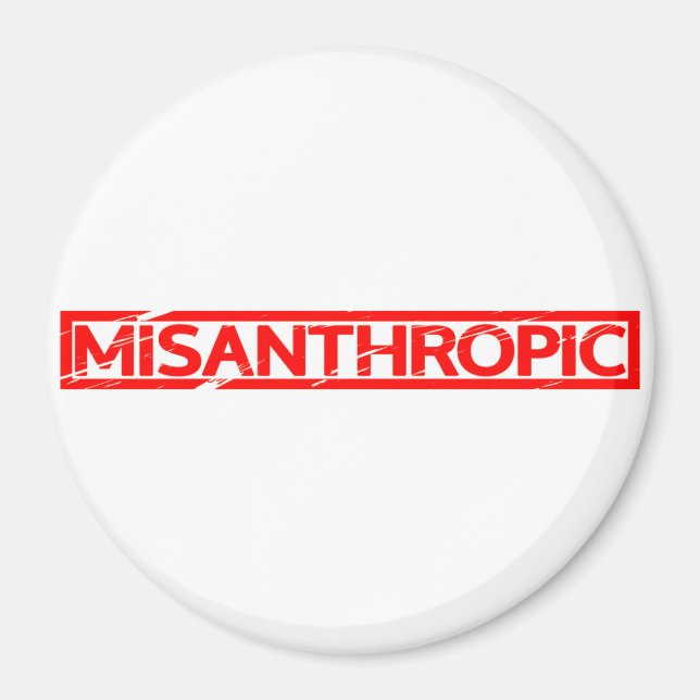 Misanthropic Stamp Magnet (Front)