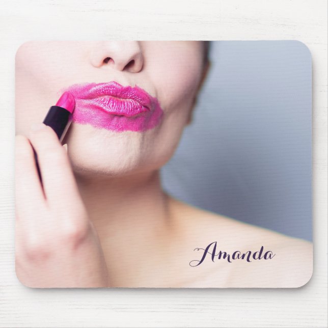 Misapplied Lipstick custom name mousepad (Front)