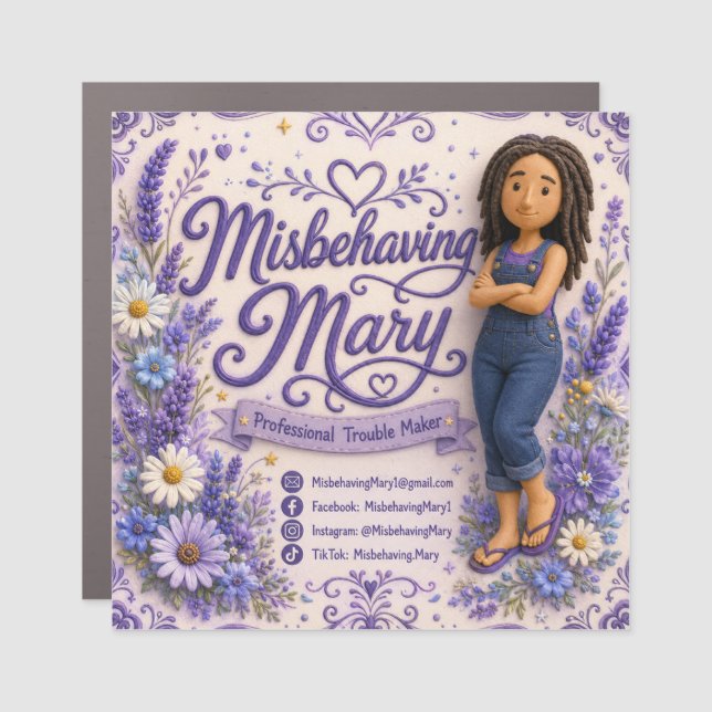 Misbehaving Mary Magnet (Front)