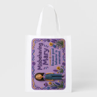 Misbehaving Mary Reusable Grocery Bag