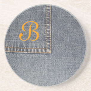 Misc. Fabric---Denim With Copy Space Coaster