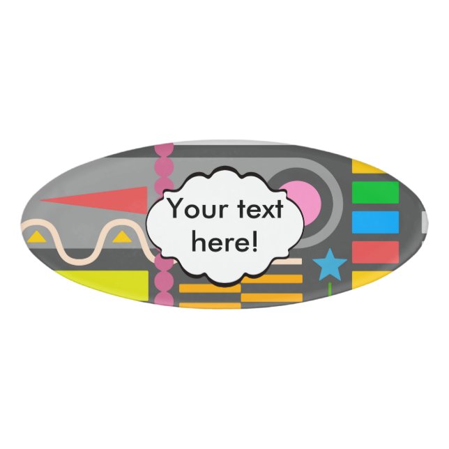 Misc shapes name tag (Front)