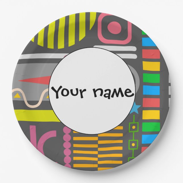 Misc shapes paper plates (Front)