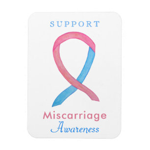 Miscarriage Awareness Ribbon Custom Art Magnet