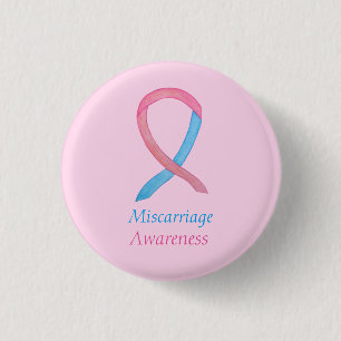 Miscarriage Awareness Ribbon Custom Art Pins