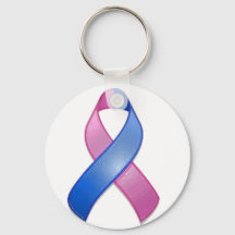 Miscarriage Awareness Ribbon Keychain