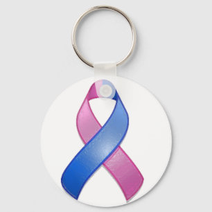 Miscarriage Awareness Ribbon Keychain