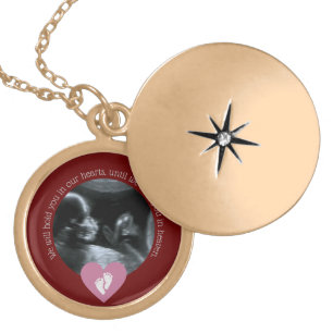 Miscarriage, Baby Loss Infant Memorial Gold Plated Necklace