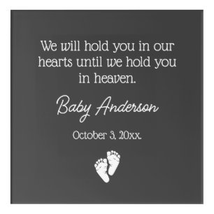Miscarriage / Baby Loss Memorial Acrylic Print