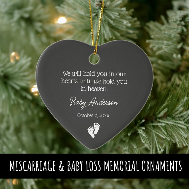 Miscarriage / Baby Loss Memorial Christmas Ceramic Ornament (Creator Uploaded)