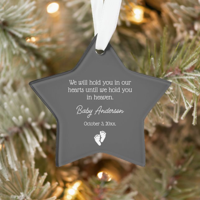 Miscarriage / Baby Loss Memorial Christmas Ornament (Tree)