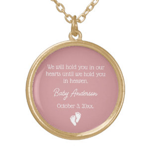 Miscarriage / Baby Loss Memorial Gold Plated Necklace