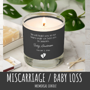 Miscarriage / Baby Loss Memorial  Scented Candle by freshpaperie at Zazzle