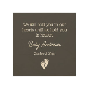 Miscarriage / Baby Loss Memorial Wood Wall Art