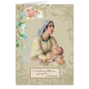 Miscarriage baby vintage angel Religious Cards