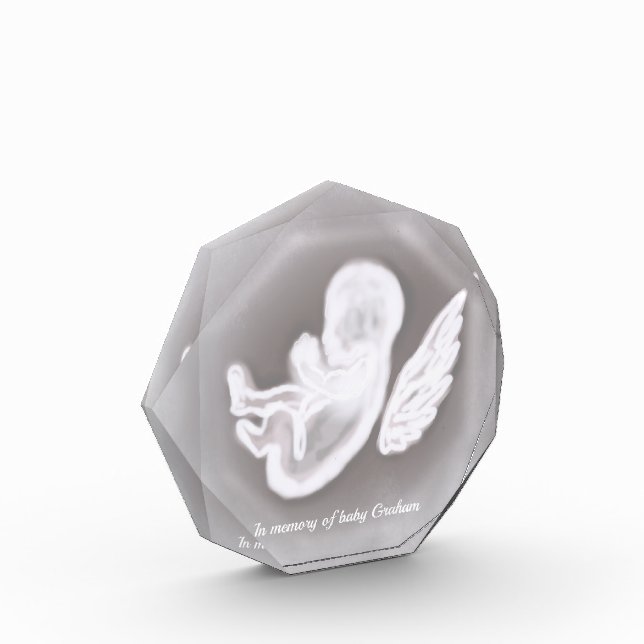 Miscarriage Memorial Snow Angel  Photo Block (Left)