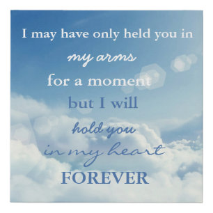 Miscarriage/Stillborn Loss Memorial Canvas Print