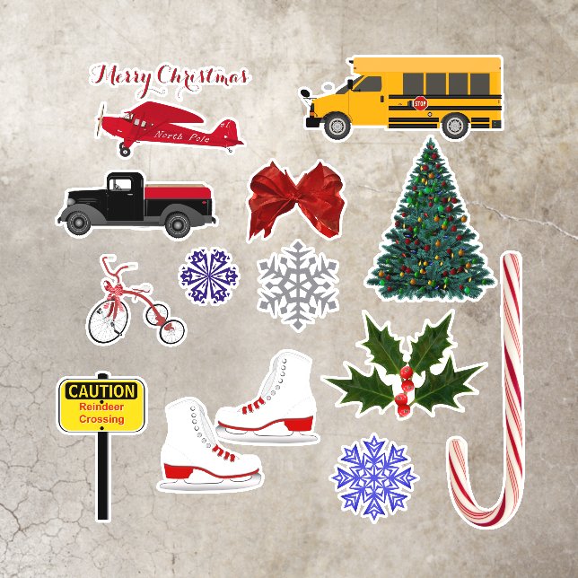 Miscellaneous Contour Christmas Floor Floor Decals (Insitu)