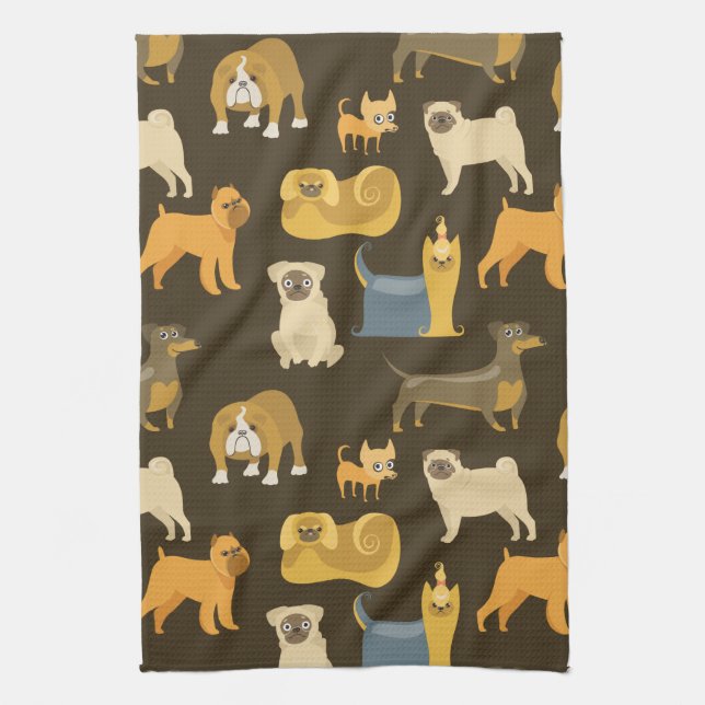 Miscellaneous dogs wallpaper towel (Vertical)